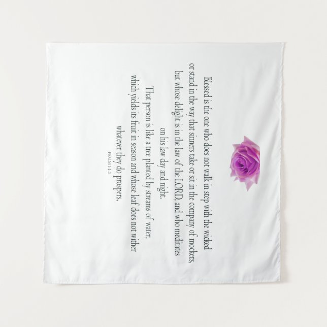Tenture Psaume 1, Flower (Devant (Horizontal))