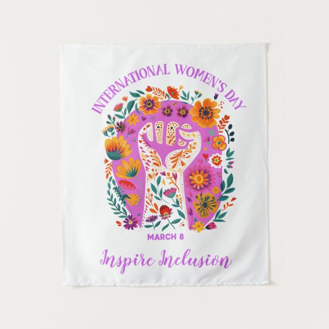 Tenture Puissante Fête Florale Internationale des Femmes (Devant)