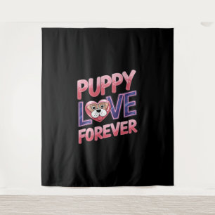 Tenture Puppy Love Forever Chien