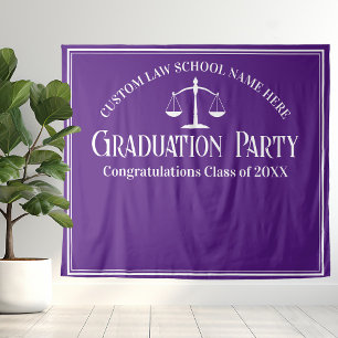 Tenture Purple Law School Graduation Party Photo Booth