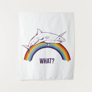 Tenture Quel requin arc-en-ciel