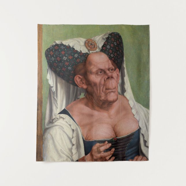 Tenture Quentin Matsys - Une Vieille Femme Grotesque (Devant)