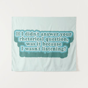 Tenture Questions rhétoriques Grammaire amusante