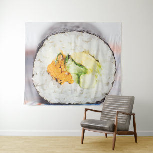 Tenture Râle de sushi Poisson et riz