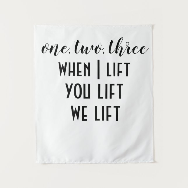 Tenture Rappel de l'aide de l'ascenseur (Devant)