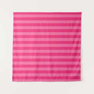 Tenture Rayures rose pâle et rose chaud