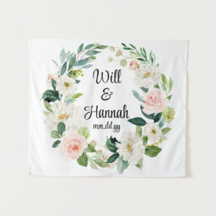 Tenture Réception de mariage de verdure personnalisée Prop