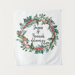 Tenture Réception de mariage d'hiver Contexte Photo Booth 