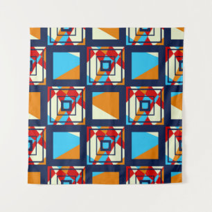 Tenture Rectangles de pièces colorées. Pat sans couture te