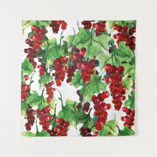 Tenture Red Currant Motif sans joint