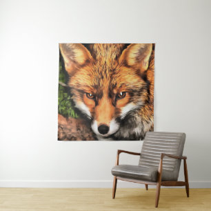 Tenture Red Fox Beau Art de la faune