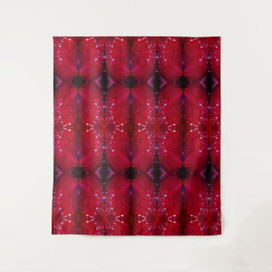 Tenture Red Snapdragon Ikat