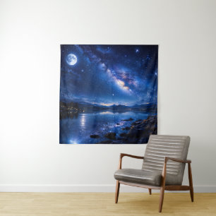 Tenture Reflet de la Voie lactée au clair de lune — Paysag