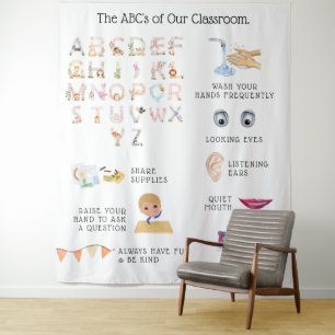 Tenture Règles de la classe d'enseignement