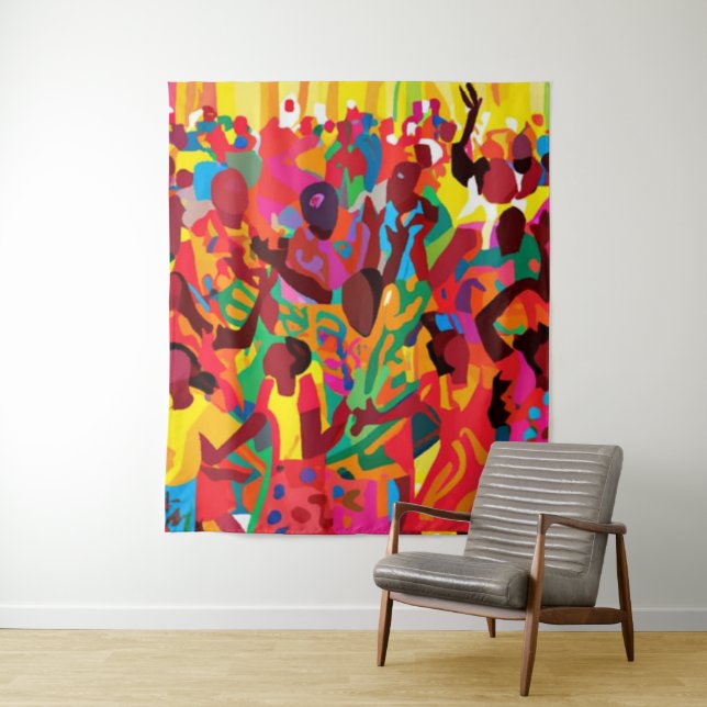 Tenture Réjouissez-Vous Et Sentez L'Esprit Saint (En situation)