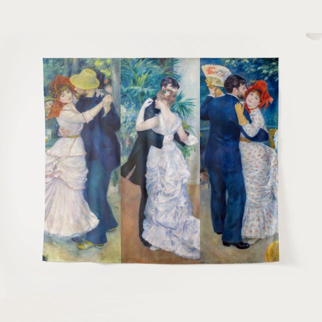 Tenture Renoir - Dance serie : Bougival, Ville & Pays (Devant (Horizontal))
