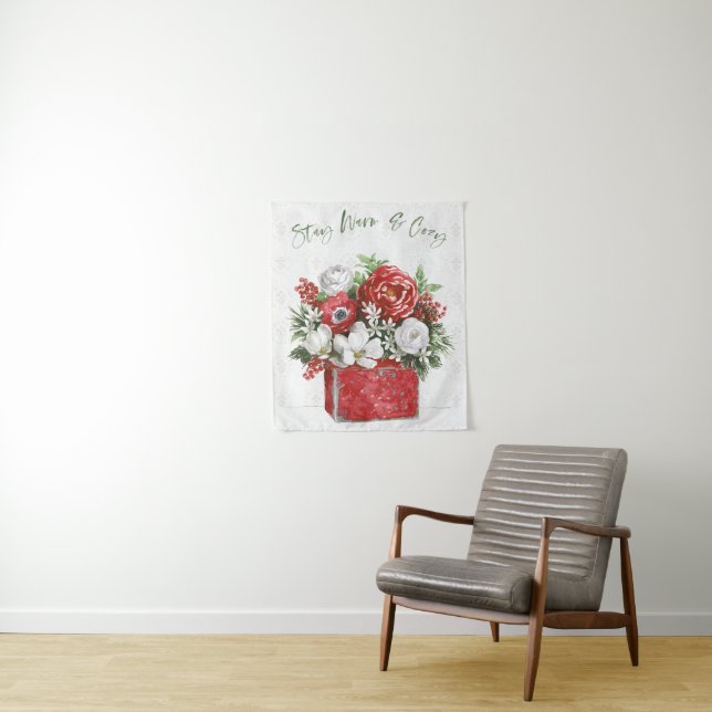 Tenture Restez chaleureux et confortable (En situation)