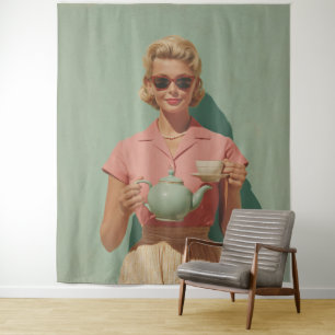 Tenture Retro Chic Tea Party
