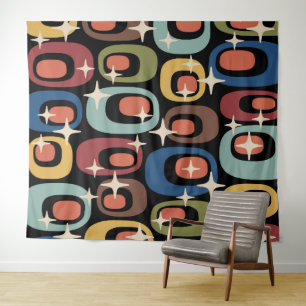 Tenture Retro Mid-Century Moderne Abstrait