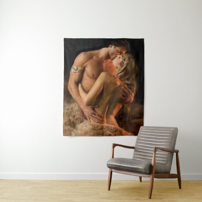 Tenture réunion d'amoureux (En situation)