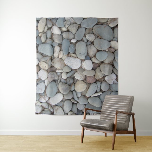 Tenture River Stones Automne Motifs (En situation)