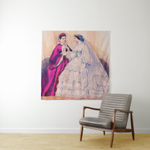 Robe de mariée de la planche de mode française de 