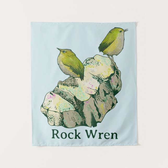 Tenture Rock Wen birds Nouvelle-Zélande (Devant)