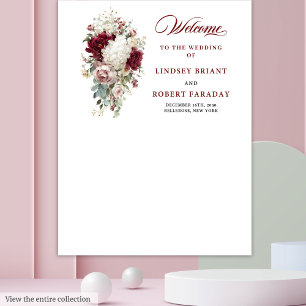 Tenture Romantique Boho Bourgogne Mariage photo fond d'écr