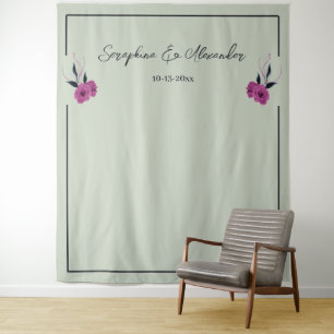 Tenture Romantique gothique amoureux Mariage élégant Conte