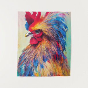 Tenture Rooster Chicken Animal Discovery Aventure Nature