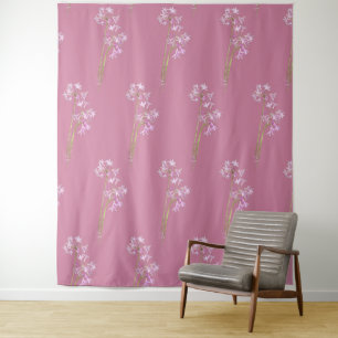 Tenture Rose ancien rose,