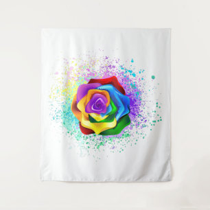 Tenture Rose arc-en-ciel coloré