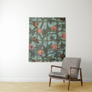 Tenture Rose d'Escalades & Petit Oiseau, William Morris