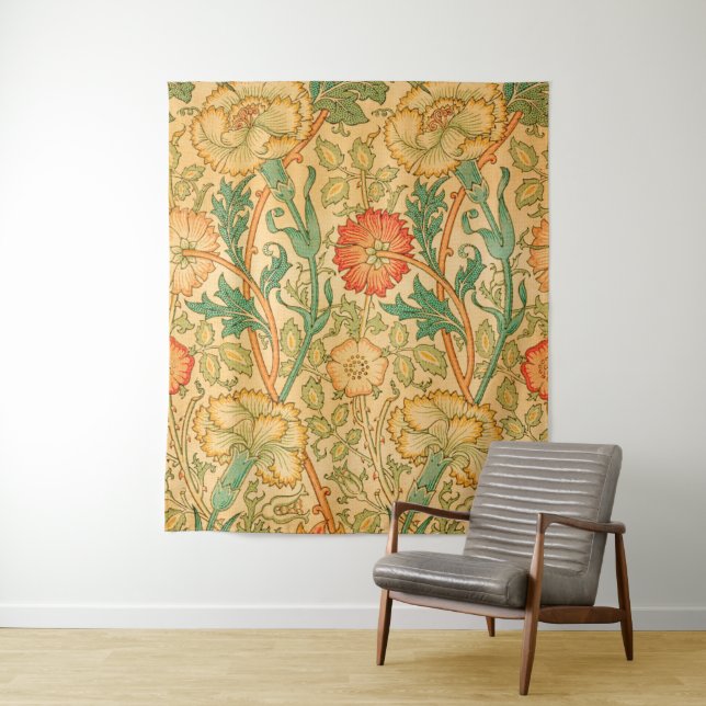 Tenture Rose et Rose par William Morris (En situation)