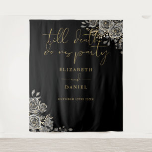 Tenture Rose Floral Party gothique Mariage photo Prop