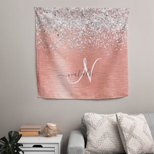 Tenture Rose Gold Jolie fille Parties scintillant argent b