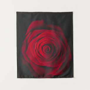 Tenture Rose rouge sur effet vintage arrière - plan noir