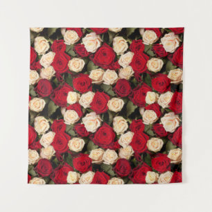 Tenture Rose, sans soudure, élégant carrelage arrière - pl