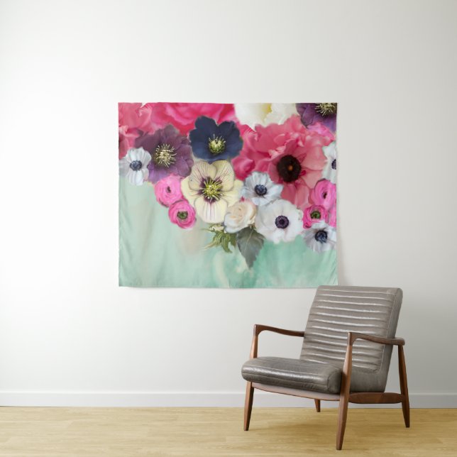 TENTURE ROSES ROSES ROSES ROSES ROSES BLANCHES, FLEURS D'A (En situation (horizontale))