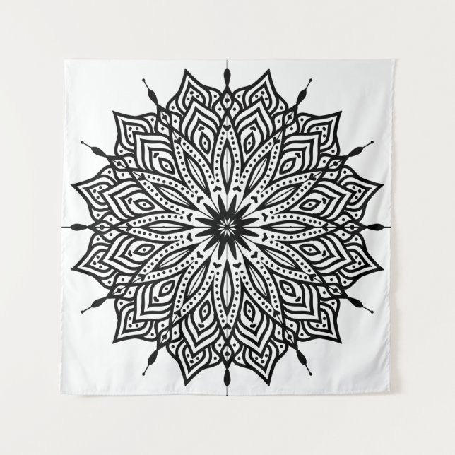 Tenture Rosette mandala ornament decor (Devant)