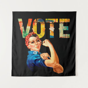 Tenture Rosie le Riveter Poster politique Vote Élection