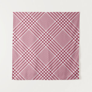 Tenture Rouge blanc cristallin Plaid : Tweeter Tartan