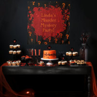 Rouge et noir Meurtre sanglant Mystery Party Tapes