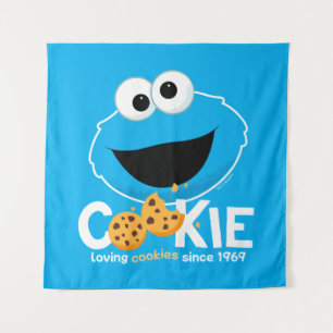 Tenture Rue Sésame   Cookie Monster Lookies