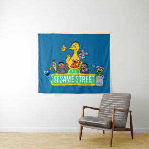 Tenture Rue Sésame   Couleur complète avec Pals