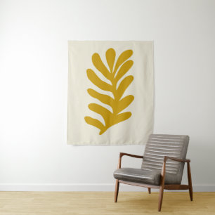 Tenture Sagrass Abstrait - Ochre #1 #wall #art