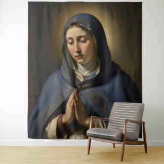 Tenture Sainte Mère de Dieu - Amour divin et protection