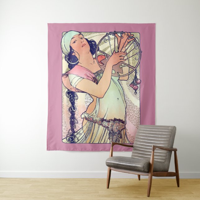 Tenture Salome, Alphonse Mucha (En situation)
