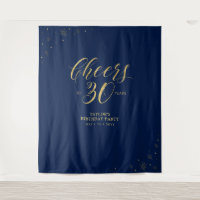 Salutations à 30 ans | Gold & Navy fête d'annivers