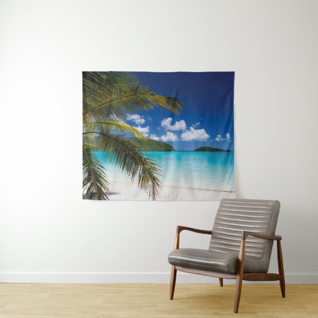 Tenture Scène De Plage Tropicale (En situation (horizontale))